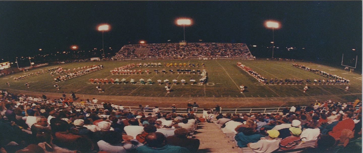 Mankato State University Marching Band at Blakeslee Stadium 1990