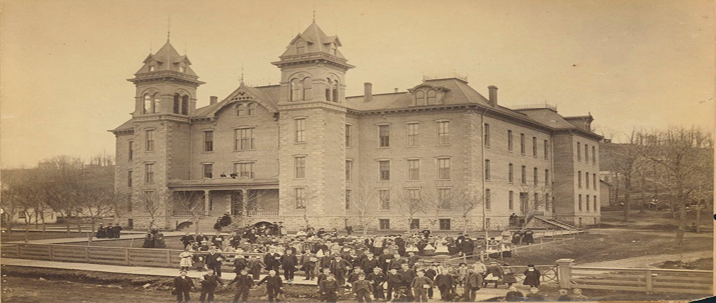 Old Main Building at Mankato Normal School 1884