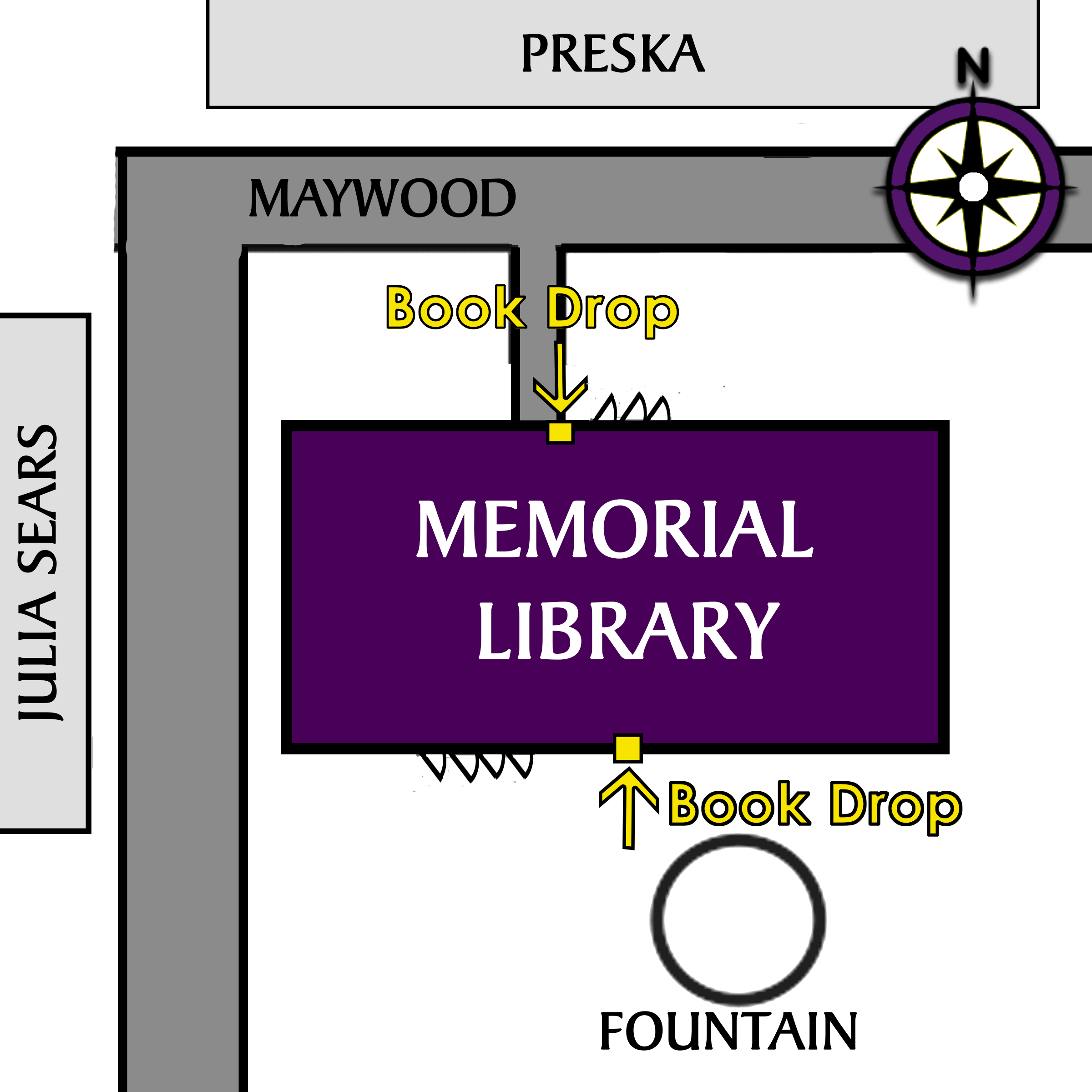 Book drop locations