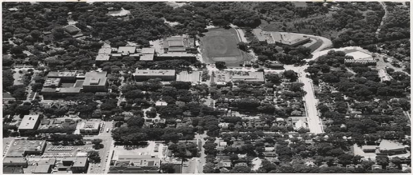 Photograph of the Mankato State College Valley Campus taken in 1968