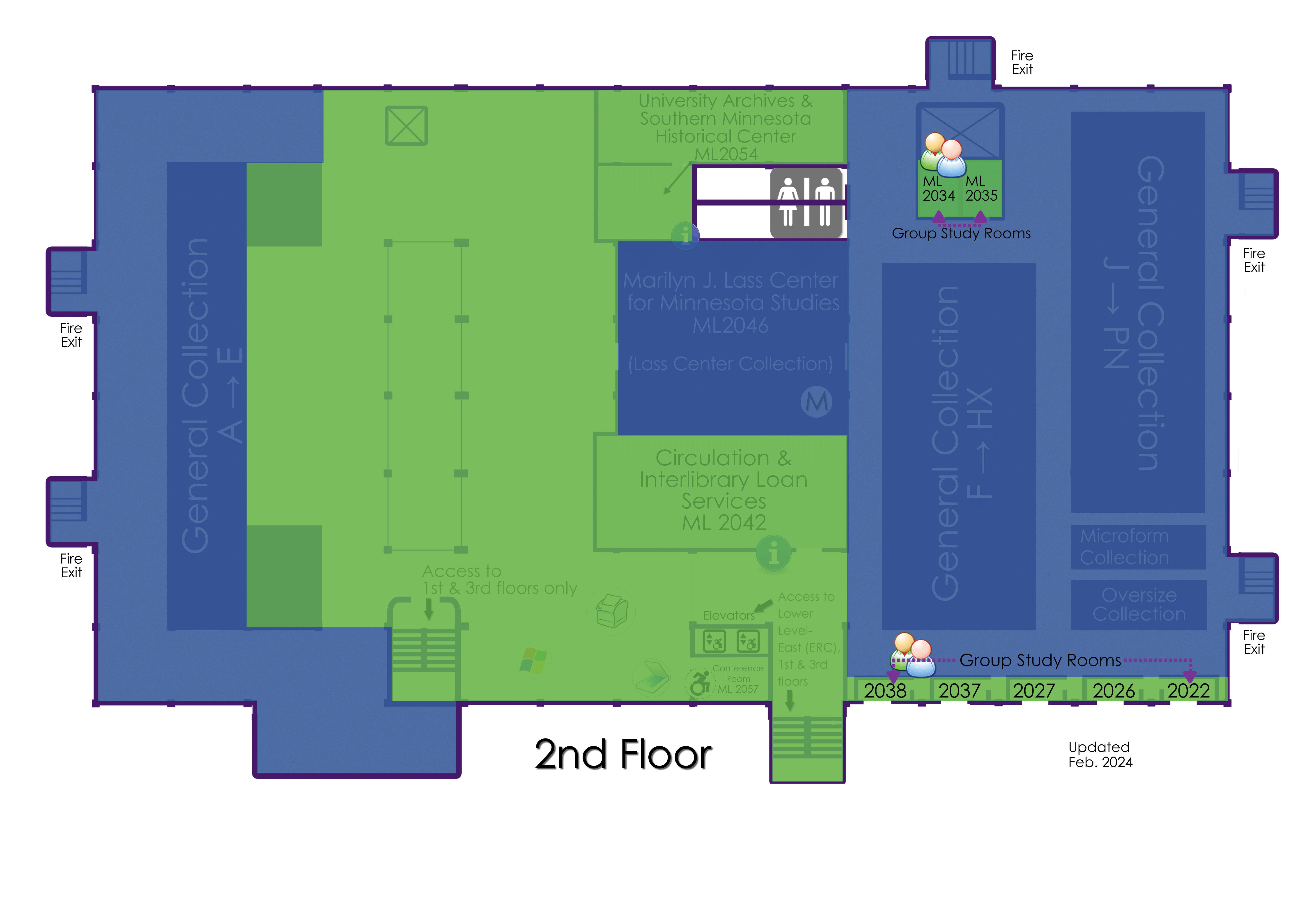 a blue and green floor plan
