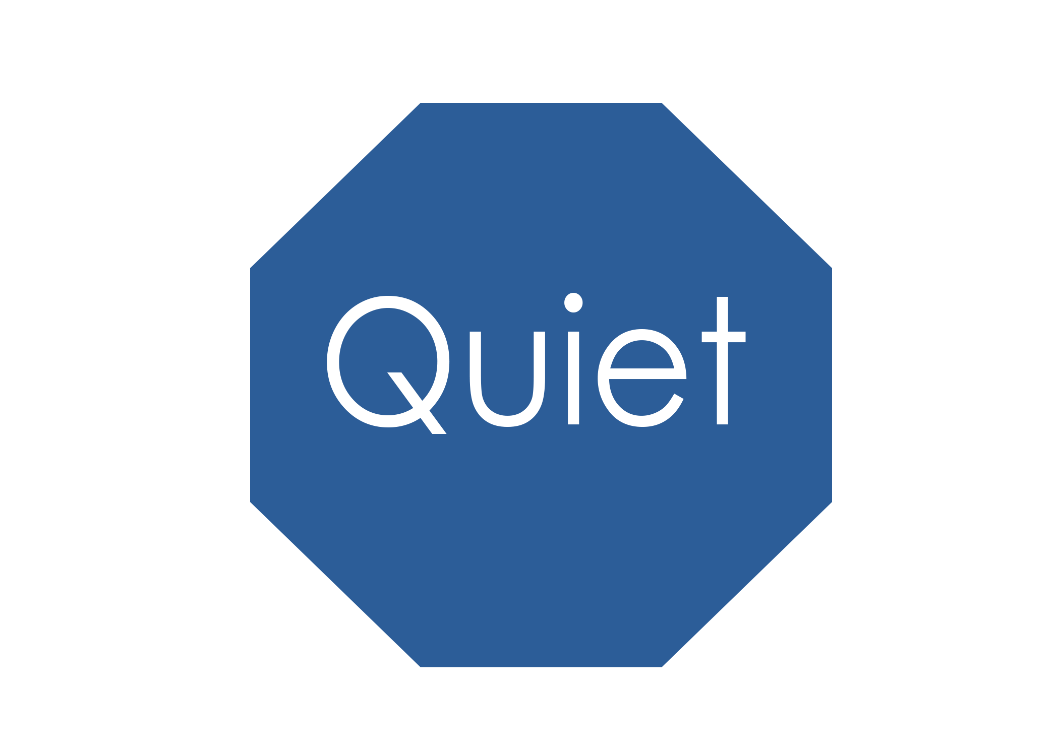 Quiet Spaces sign